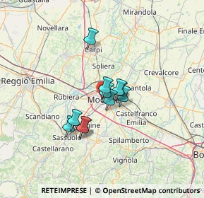 Mappa Via Ugo da Carpi, 41124 Modena MO, Italia (8.56273)