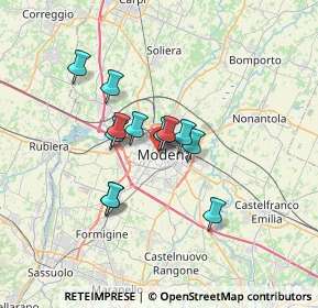 Mappa Via Ugo da Carpi, 41124 Modena MO, Italia (5.105)