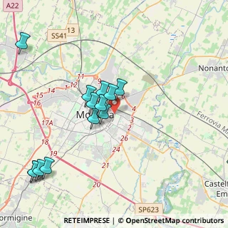 Mappa Via Gioacchino Rossini, 41122 Modena MO, Italia (4.44286)