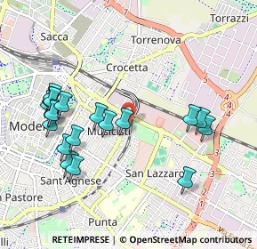 Mappa Via Gioacchino Rossini, 41122 Modena MO, Italia (1.0735)