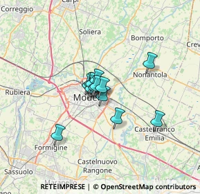 Mappa Via Gioacchino Rossini, 41122 Modena MO, Italia (3.70077)