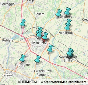 Mappa Via Gioacchino Rossini, 41122 Modena MO, Italia (7.55667)