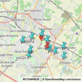 Mappa Via Gioacchino Rossini, 41122 Modena MO, Italia (1.67636)