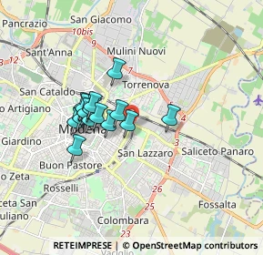 Mappa Via Gioacchino Rossini, 41122 Modena MO, Italia (1.30067)