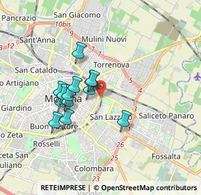 Mappa Via Gioacchino Rossini, 41122 Modena MO, Italia (1.40923)