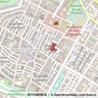 Mappa Corso Canalgrande, n. 71, 41121 Modena, Modena (Emilia Romagna)