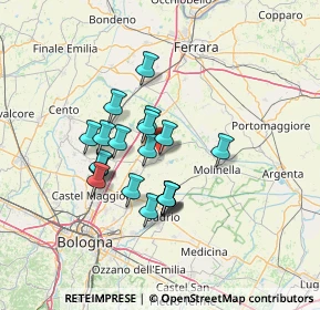 Mappa Via Giovannini, 40052 Baricella BO, Italia (10.956)