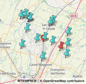 Mappa Via Alessandro Manzoni, 40016 San Giorgio di Piano BO, Italia (7.41)