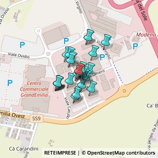 Mappa Via Omero, 41123 Modena MO, Italia (0.12)