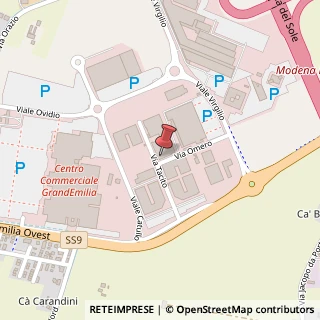 Mappa Via Tacito, 40, 41123 Modena, Modena (Emilia Romagna)