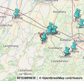 Mappa Via Filippo Re, 42020 Quattro Castella RE, Italia (16.64615)