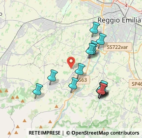 Mappa Via Filippo Re, 42020 Quattro Castella RE, Italia (3.60533)