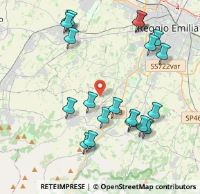 Mappa Via Filippo Re, 42020 Quattro Castella RE, Italia (4.4165)