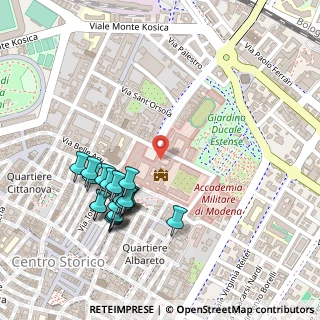 Mappa Piazza Basile Emanuele D'Aleo Mario, 41121 Modena MO, Italia (0.2595)