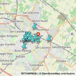 Mappa Via S.G.Bosco, 41122 Modena MO, Italia (1.306)
