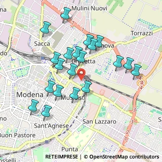 Mappa Via S.G.Bosco, 41122 Modena MO, Italia (0.9305)