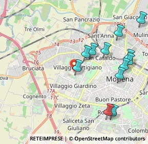 Mappa Via Leopoldo Nobili, 41126 Modena MO, Italia (2.295)