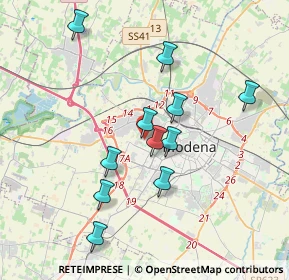 Mappa Via Leopoldo Nobili, 41126 Modena MO, Italia (3.46)