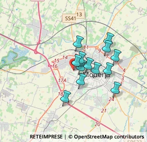 Mappa Via Leopoldo Nobili, 41126 Modena MO, Italia (2.59846)