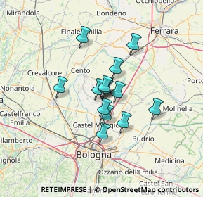 Mappa Via Fosse Ardeatine, 40016 San Giorgio di Piano BO, Italia (8.57857)