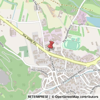 Mappa Via Valle Po, 48, 12030 Sanfront, Cuneo (Piemonte)