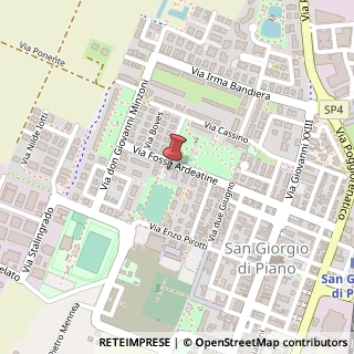 Mappa Via Fosse Ardeatine, 10, 40016 San Giorgio di Piano, Bologna (Emilia Romagna)