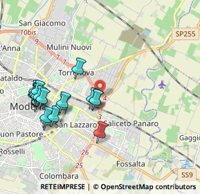 Mappa Via Giovanni Dalton, 41122 Modena MO, Italia (2.099)
