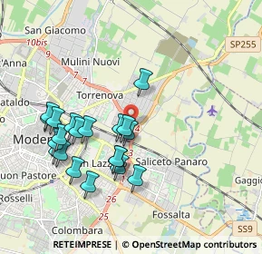 Mappa Via Giovanni Dalton, 41122 Modena MO, Italia (1.881)