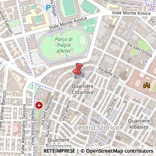 Mappa Via Cardinale Giovanni Morone, 38, 41121 Modena, Modena (Emilia Romagna)