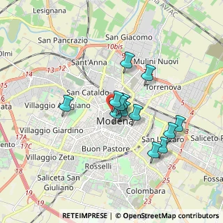 Mappa Via Castel Maraldo, 41121 Modena MO, Italia (1.39615)