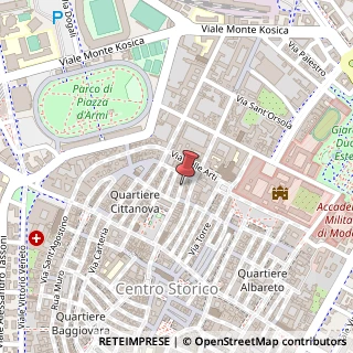 Mappa Via Sant Agata, 11, 41121 Modena, Modena (Emilia Romagna)