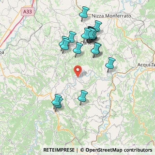 Mappa Regione Busdone, 14050 Cessole AT, Italia (7.734)