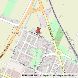 Mappa Via San Bernardino, 39, 40017 San Giovanni in Persiceto, Bologna (Emilia Romagna)