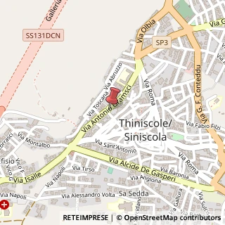 Mappa Via Antonio Gramsci, 71, 08029 Siniscola, Nuoro (Sardegna)