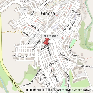 Mappa Via Vittorio Veneto, 3, 74013 Ginosa, Taranto (Puglia)
