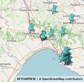 Mappa Via Lauria, 74019 Palagiano TA, Italia (18.9515)