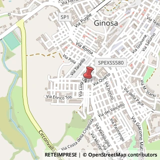 Mappa Via Federico di Svevia, 14, 74013 Ginosa, Taranto (Puglia)