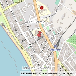 Mappa Via delle Baleari, 35, 07041 Alghero, Sassari (Sardegna)