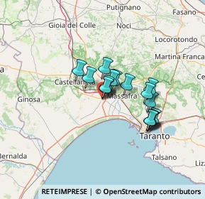 Mappa Via Felice Cavallotti, 74019 Palagiano TA, Italia (10.15412)