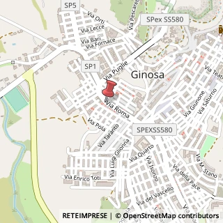Mappa Via Roma, 85, 74013 Ginosa, Taranto (Puglia)