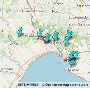 Mappa Via Lambruschini, 74019 Palagiano TA, Italia (15.89938)