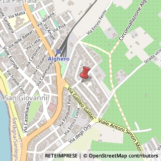 Mappa Via Evangelista Torricelli, 1, 07041 Alghero, Sassari (Sardegna)