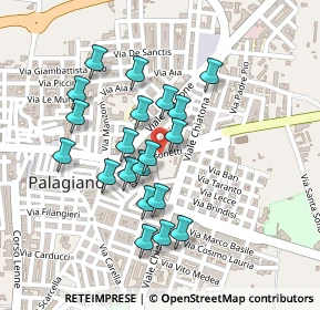 Mappa Via Vito Sansonetti, 74019 Palagiano TA, Italia (0.215)