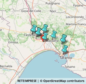 Mappa Via Matera, 74019 Palagiano TA, Italia (9.65923)
