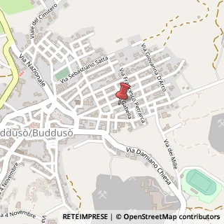 Mappa Via filzi, 07020 Buddusò, Olbia-Tempio (Sardegna)