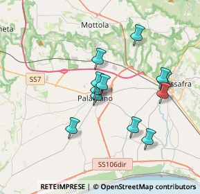 Mappa Viale Chiatona, 74019 Palagiano TA, Italia (3.2825)