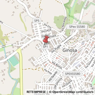 Mappa Via Lucania, 45, 74013 Ginosa, Taranto (Puglia)