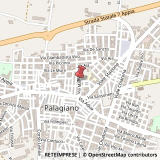 Mappa Via Manzoni, 39, 74019 Palagiano, Taranto (Puglia)