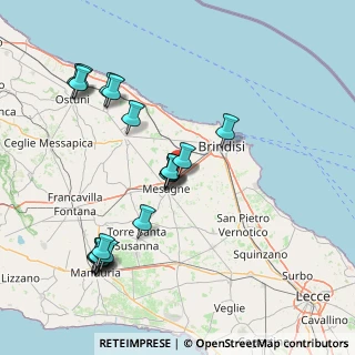 Mappa S.s.7 Km10 c, 72023 Mesagne BR, Italia (18.0915)