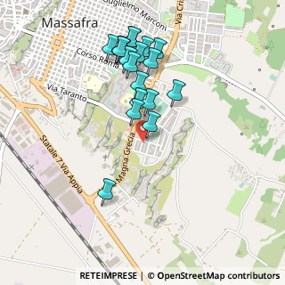 Mappa Via Capitano Basile, 74016 Massafra TA, Italia (0.516)
